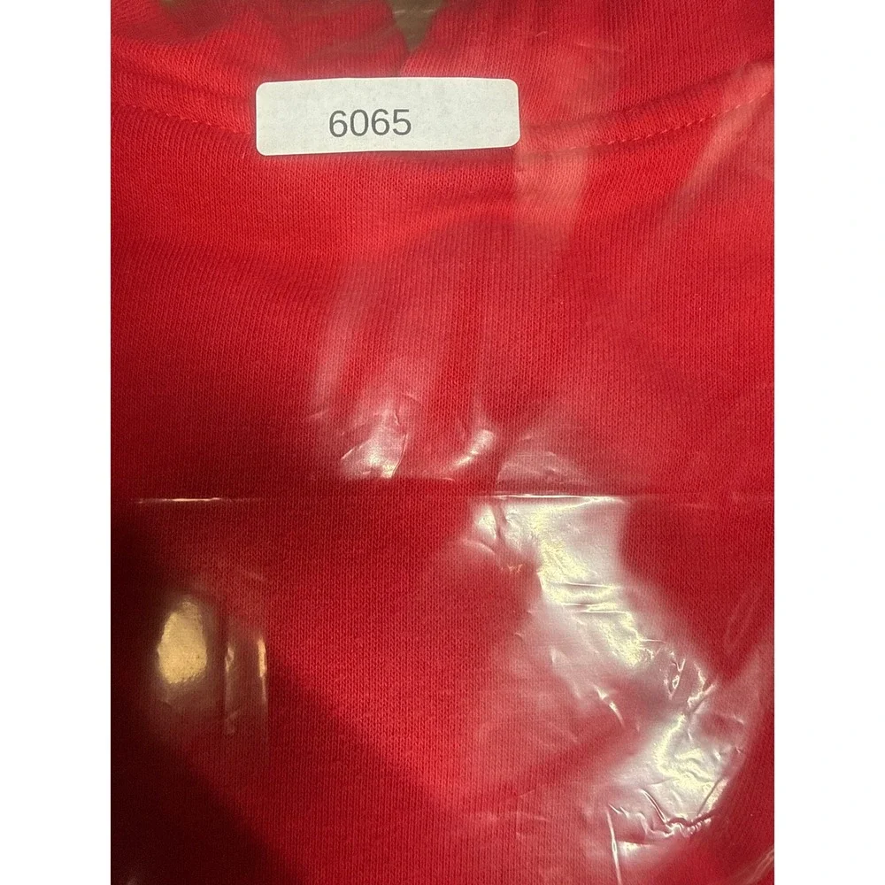 Champion Youth XL 18/20 Red Pullover Hoodie Embroidered Logo Fleece Sweatshirt